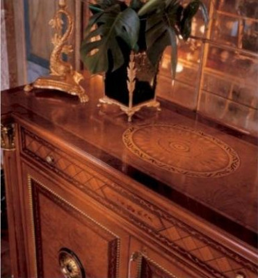 Sideboard Kommod Holz Wunnzëmmer Miwwelen Schaf Luxus Brong