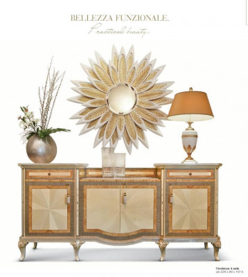 Blumm Wandspigel Spigel Luxus Holz Gold Barock Schlofkummer Beige