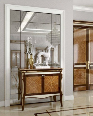 Buffet Kommode Luxus Schiefen Kommoden Wunnzëmmer Holz Miwwelen Brong