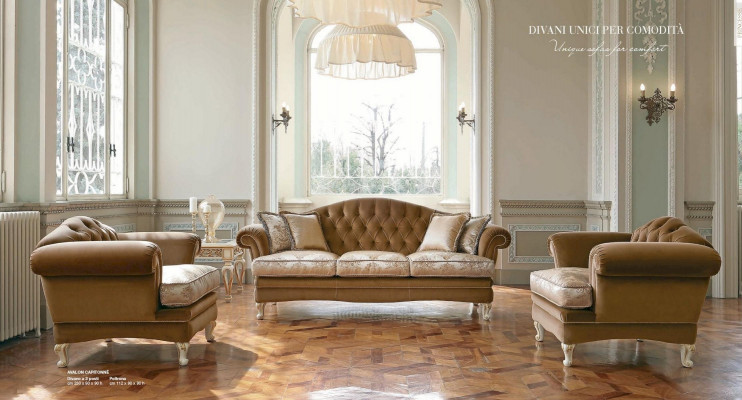 Fauteuil Sëtz 1 Sëtz Chesterfield Wunnzëmmer Braun Polyester Stoff