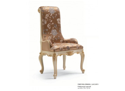 Luxus Iesszëmmer Stull Stull Iesszëmmer Fauteuil Sëtz Still Holz Stoff Beige Sëtz