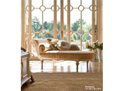 Chaiselonge Leesti Chaise Stoff Canapé Barock Luxus Beige Gestill Club