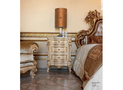 Nuetsdëscher Nuetsdësch Konsolen Niewendësch Schlofkummer Holz Beige Luxus Nei