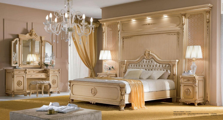 Nuetsdëscher Nuetsdësch Konsolen Beisaz Dësch Schlofkummer Holz Beige Luxus Neit