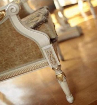Fotell Luxus Sëtzer Oueresessel Stoff Beige Wunnzëmmer Klubsessel