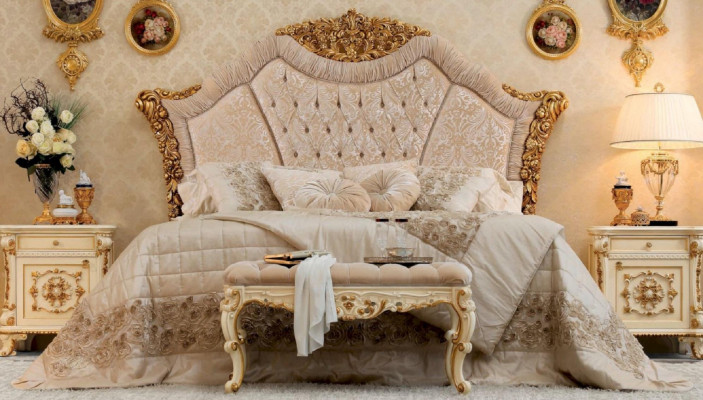 Luxus Hocker Chesterfield Bäistellhocker Polsterbank Schlofzëmmer