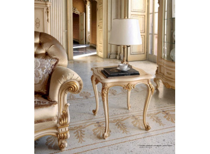 Niewentdësch Dëscher Canapéisdësch Dësch Wunnzëmmer Miwwelen Beige