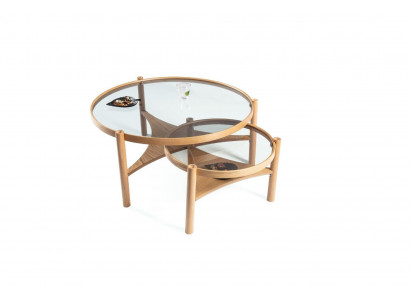 Wunnzëmmer Set 2 Stéck Ronn 2x Klappsäll Modern Designer Ariichtung