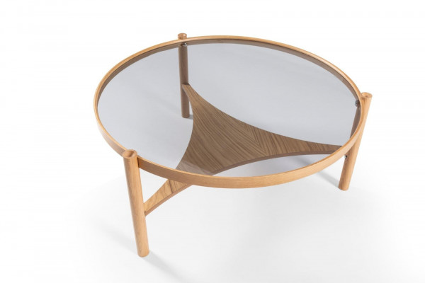 Wunnzëmmer Set 2 Stéck Ronn 2x Klappsäll Modern Designer Ariichtung