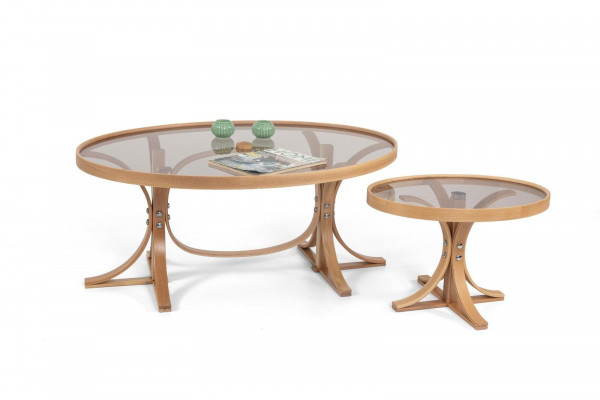 Wunnzëmmer Komplett 2x Couchtischen Luxus Modern Designer Dësch Miwwelen