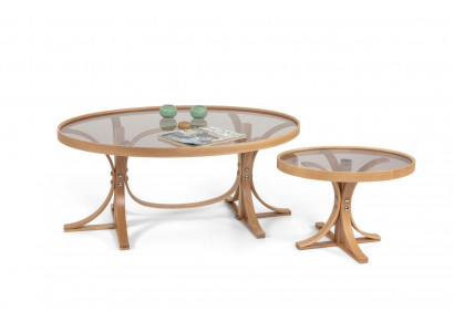 Wunnzëmmer Komplett 2x Couchtischen Luxus Modern Designer Dësch Miwwelen