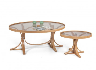 Wunnzëmmer Komplett 2x Couchtischen Luxus Modern Designer Dësch Miwwelen