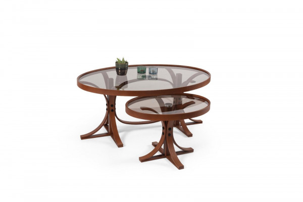 2x Dëscher fir an d'Wunnzëmmer Komplett Luxus Designer Miwwel Stil Modern