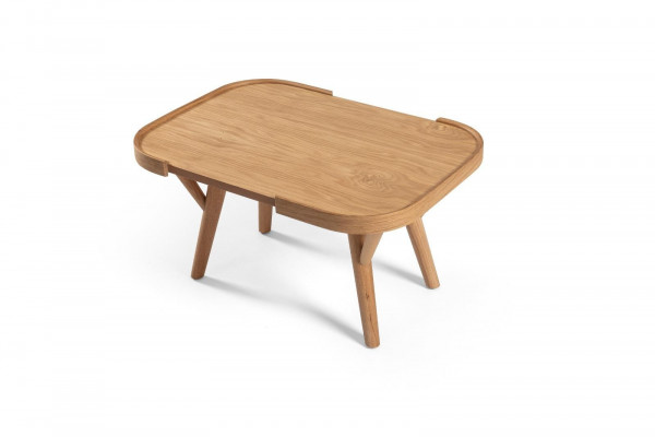 Wunnzëmmer Set 2 Deeler 2x Kaffisdëscher Designer Miwwelen Modern Komplett Holz