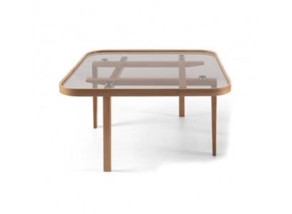 Wunnzëmmer Couchtisch Modern Luxus Miwwelen Gliesdësch Designer Holz