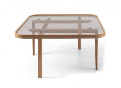 Wunnzëmmer Couchtisch Modern Luxus Miwwelen Gliesdësch Designer Holz