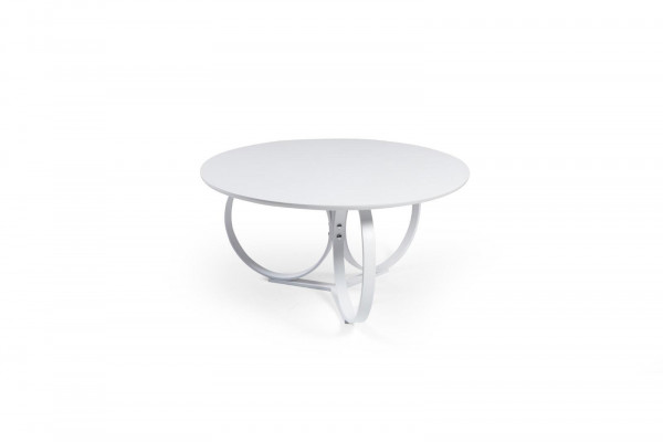 Wäisse ronnen Couchdësch Wunnzëmmer Designdësch Modern Mobilar