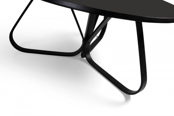 Wunnzëmmer Schwaarz Couchtisch Modern Designer Ariichtung Luxus Miwwelen