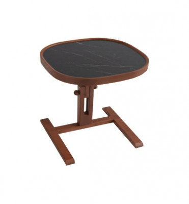 Designer Braun Niewentisch Holz Wunnzëmmer Couchtisch Kaffisdësch Nei