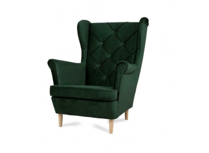 Chesterfield Sëtz Fernseh Couch 1 Sëtz Sofa Stoff Textil Ohrensessel