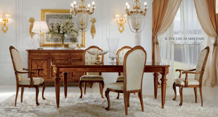 Fotell Stull Iesszëmmer Luxus Fotell Still Barock Gold Marzorati