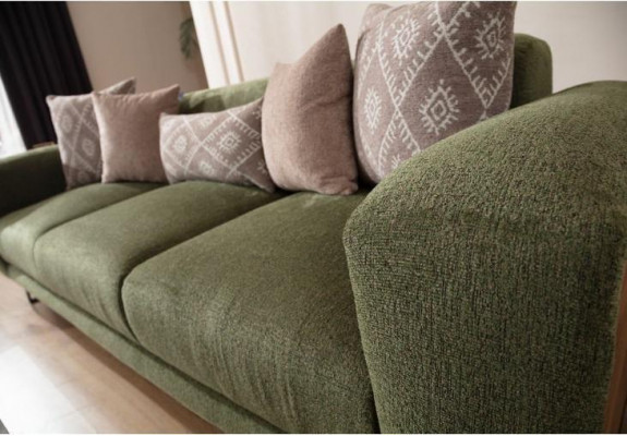 Textil Miwwelen Wunnzëmmer Modern Sofa 4-Platzer Polstersëtz Een-Platzer Véierplatzer 2-Deeler