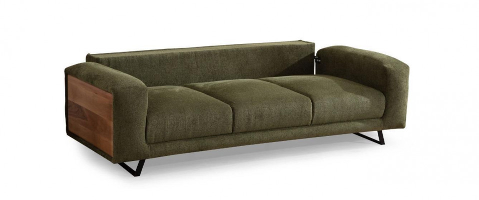 Grénge Wohnzimmer 4-Sëtzer Luxus Véiersëtzer Polster Sofa Relaxcouch