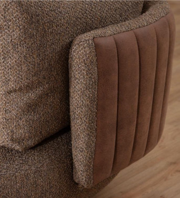 Brongen 3-Sëtzer Wunnzëmmer 3-er Gepolstert Sofas Ledercouchë Luxusméiwele