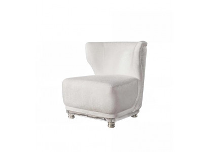 Exklusiven wäissen Polstersëtz Moderne Wunnzëmmermiwwele Fauteuil