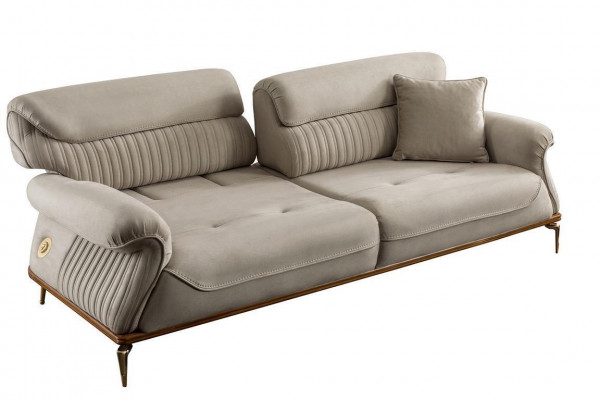 3-Sëtz Sofa Miwwelen Wunnzëmmer a Komfort a Stil an engem Ensemble