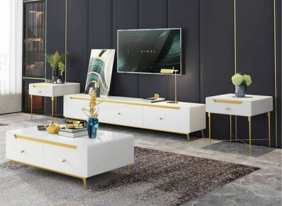 Sideboard Couchtisch Anrichte Low Board Side Schaf Sallon Zëmmer 4-deelech.