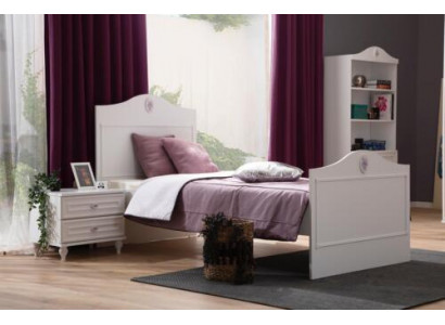 Jugendbett Kannerbett Kids Design Modern Wäiss Bett Kannerzëmmer Nei