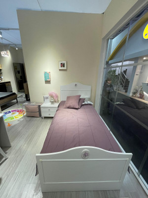 Jugendbett Kannerbett Kids Design Modern Wäiss Bett Kannerzëmmer Nei