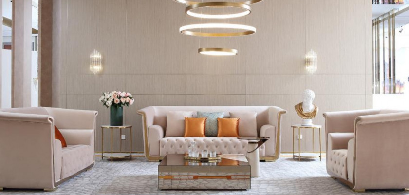 Niewentdësch Luxus Miwwelen Edelstol Couchdësch Dëscher Konsolen Design Marmor Nei