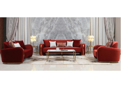 Canapé-Set 321 Sëtz Set Design Sofa Couchen Canapé Luxus Grupp Polster Nei