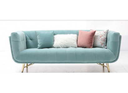 Dreschlaifsofa 213 x 91 Polstersëtzt Textil Design Sëtz Sofae Zëmmer Miwwel Modern