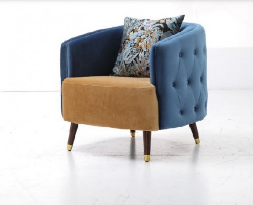 Fotell Canapé Këssen Designer Textil 1 Plaz Këssen Sëtz Canapéen Einsitzer Nei