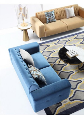 Dreisëtzer Canapé Polster Design Sofa Modern 3-Sëtz Sofas Zëmmer Miwwelen Nei