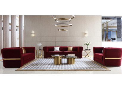 Sofagarnitur 4+3+2 Sëtzer Couch Wunnlandschaft Garnitur Design Modern Sofa Nei