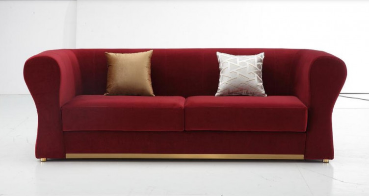 Däisëtzeger Couch Polster Design Sofa Moderne Sëtz 242 x 93 Sofan Zëmmer Miwwelen