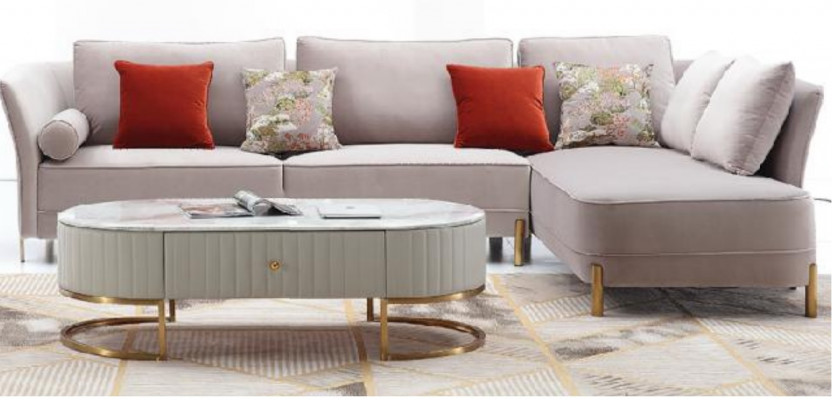 Ecksofa L-Form Modern Sofa Ecksofa L-Form Wunnlandschaft Canapé Ecksofa Polster