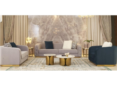 Couchtisch-Set 2er Set Garnitur Couchtisch Dëscher Designer Ronn 2teilig Kaffisdësch