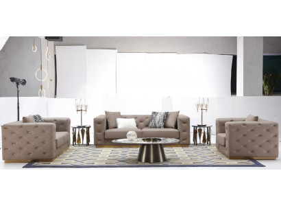 Sofagarnitur 321 Sëtzer Modern Sofa Miwwelen Wunnzëmmer Designer Sofa Textil Nei