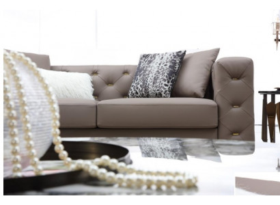 Dräisëtzer Canapé Polster Design Sofa Modern Sëtz Sofas Chesterfield Luxus Miwwelen