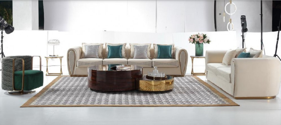 Zëmmer Miwwelen Dräisëtzer Couch Polster Nei Design Sofa Modern Sëtz Luxus Sofen