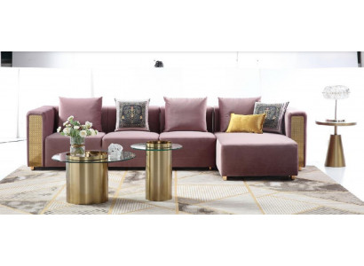 Ecksofa L Form Sofa Canapé Design Canapéen Polster Textil Modern Nei Eck Garnitur