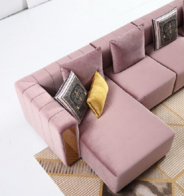 Ecksofa L Form Sofa Canapé Design Canapéen Polster Textil Modern Nei Eck Garnitur