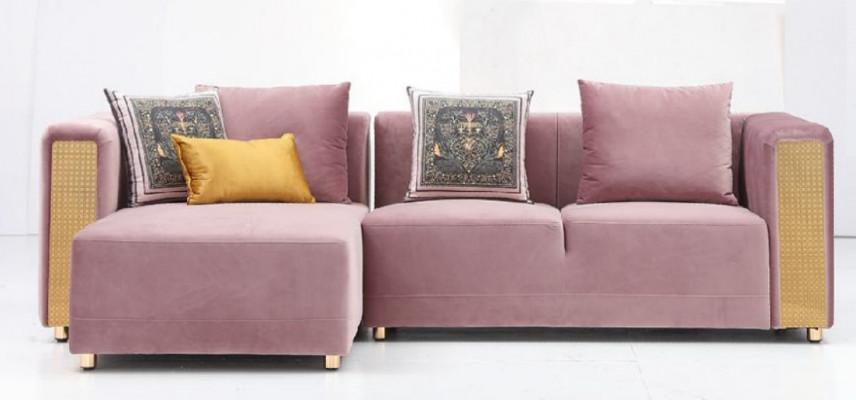 Ecksofa L Form Sofa Canapé Design Canapéen Polster Textil Modern Nei Eck Garnitur