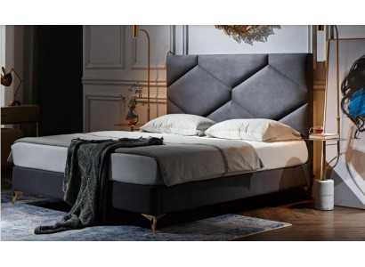 Bett 180x200cm Textil Schlofzëmmer Miwwelen Luxus Modern Better Hotel Miwwelen Nei