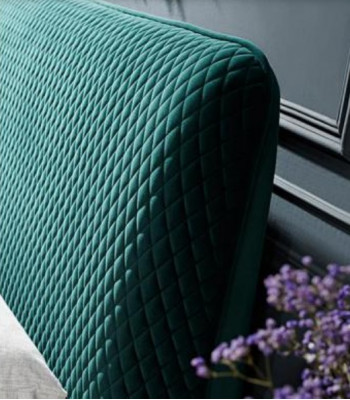 Bett 180x200cm Textil Schlofzëmmer Miwwelen Luxus Modern Better Design Bett Samt